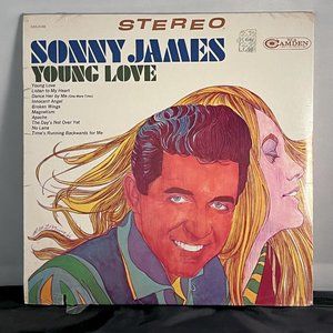 Vintage 1967 Vinyl Album Record LP Sonny James Young Love New Sealed